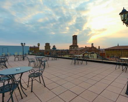 Terrazza panoramica al Hotel San Donato a Bologna
