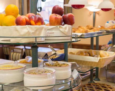 Tasty breakfast buffet at the Hotel San Donato in Bologna